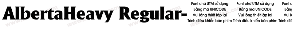 AlbertaHeavy Regular字体转换